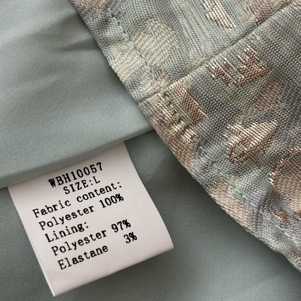 By Camilla Limited EditionGeorgina Dress, Large, EUC, Blue, Cream, Gold Metallic - Picture 15 of 16